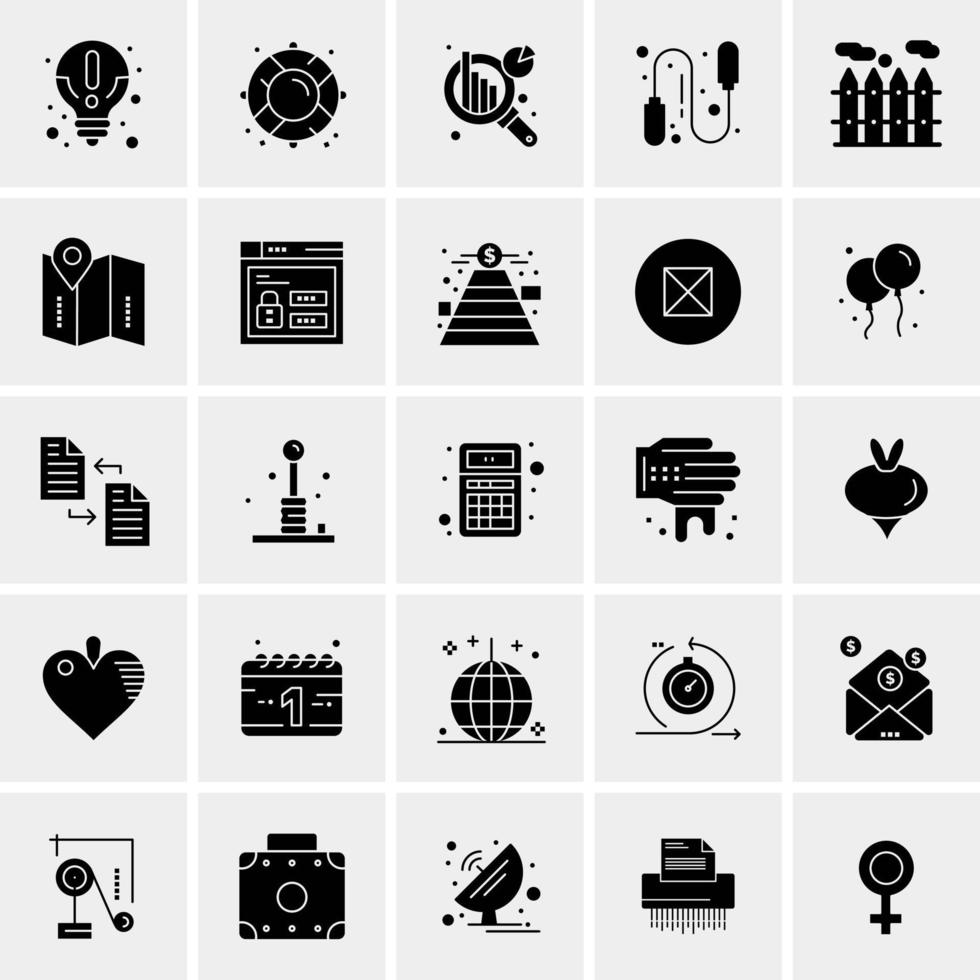 25 Universal Business Icons Vector Creative Icon Illustration to use in web and Mobile Related project