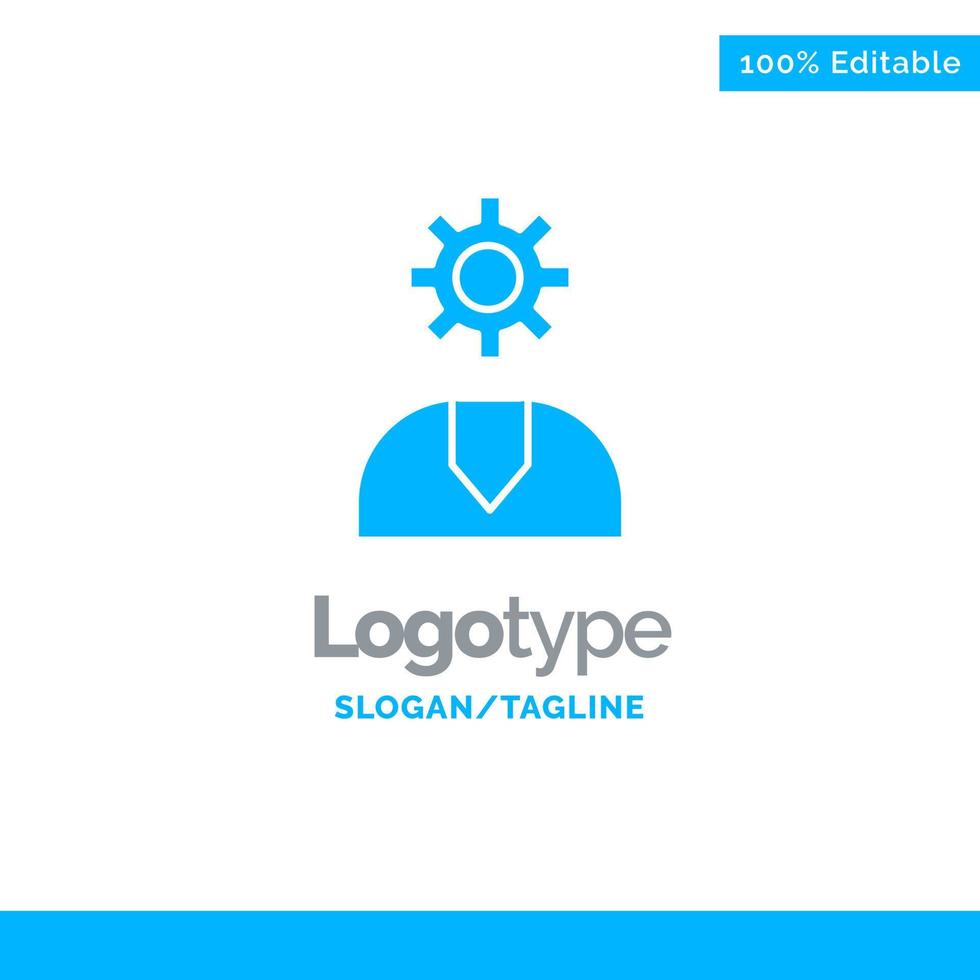 llame al servicio de ayuda al cliente soporte plantilla de logotipo sólido azul lugar para el eslogan vector