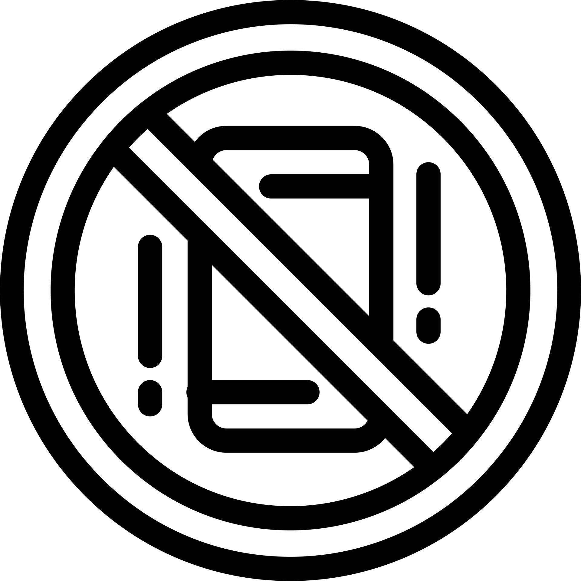 Avoid Distractions Mobile Off Phone Blue and Red Download and Buy Now