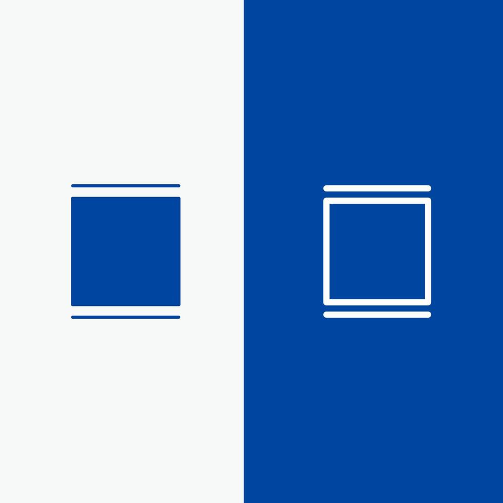 Gallery Instagram Sets Timeline Line and Glyph Solid icon Blue banner Line and Glyph Solid icon Blue banner vector
