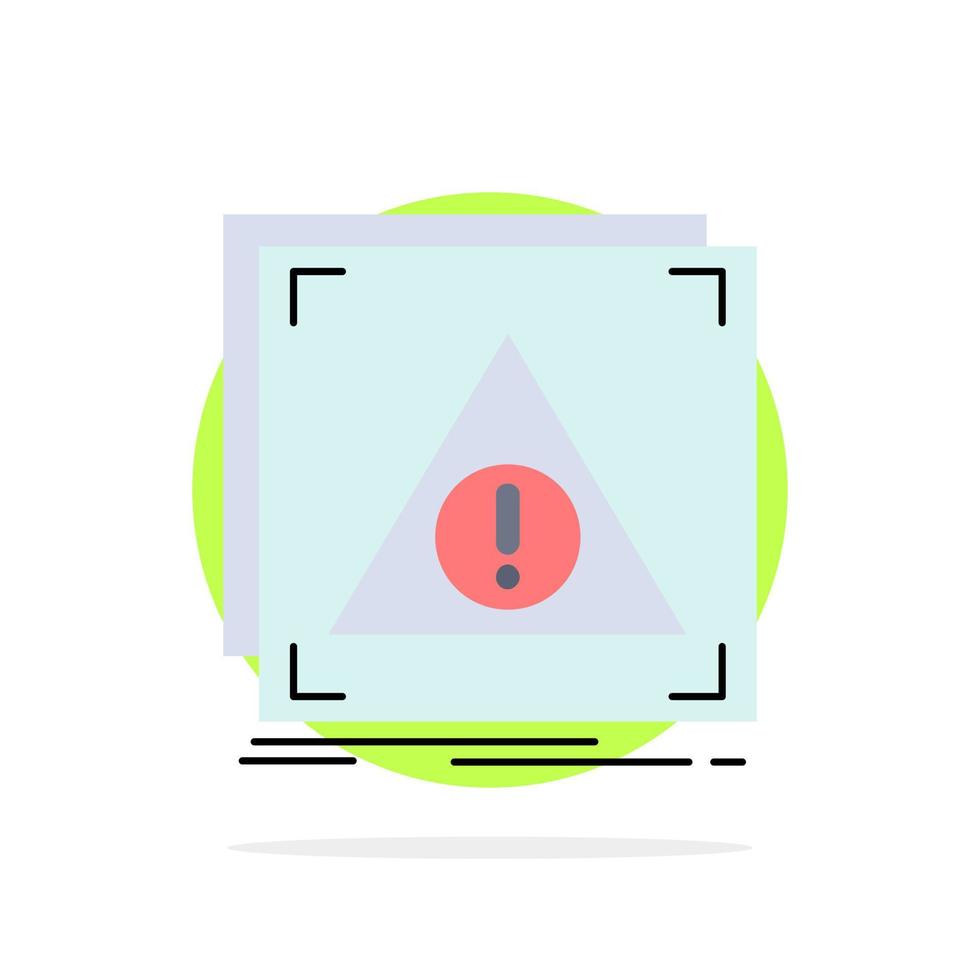 Error Application Denied server alert Flat Color Icon Vector