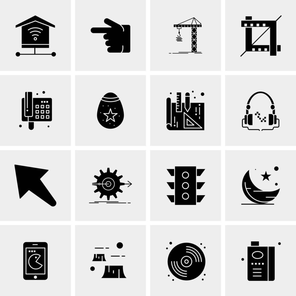 16 Business Universal Icons Vector Creative Icon Illustration to use in web and Mobile Related project