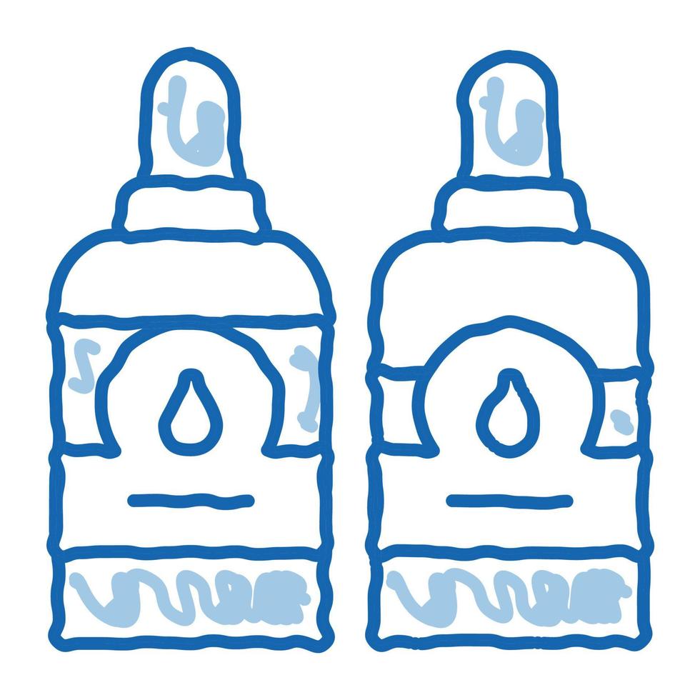 Bottles With Ink doodle icon hand drawn illustration vector