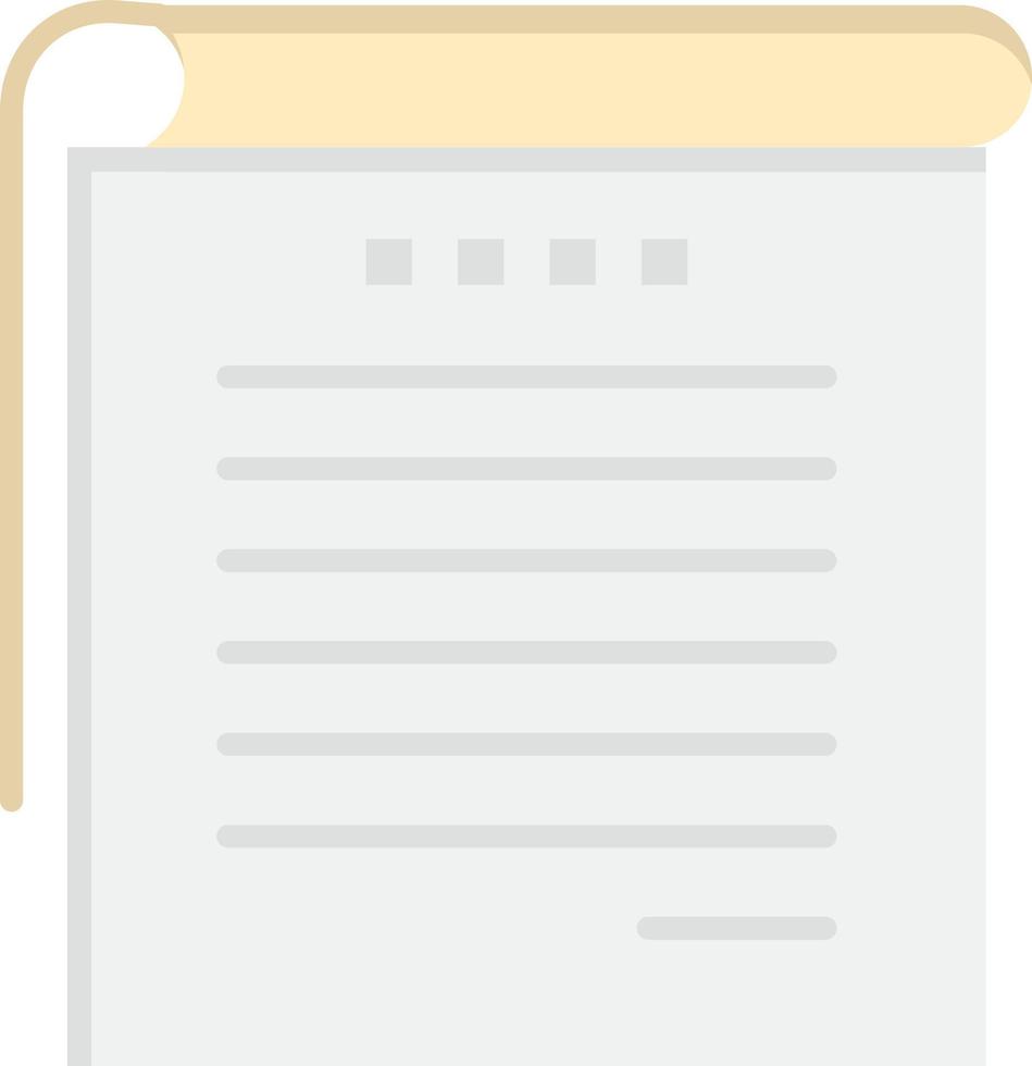 Student Notes Books Student Notes  Flat Color Icon Vector icon banner Template