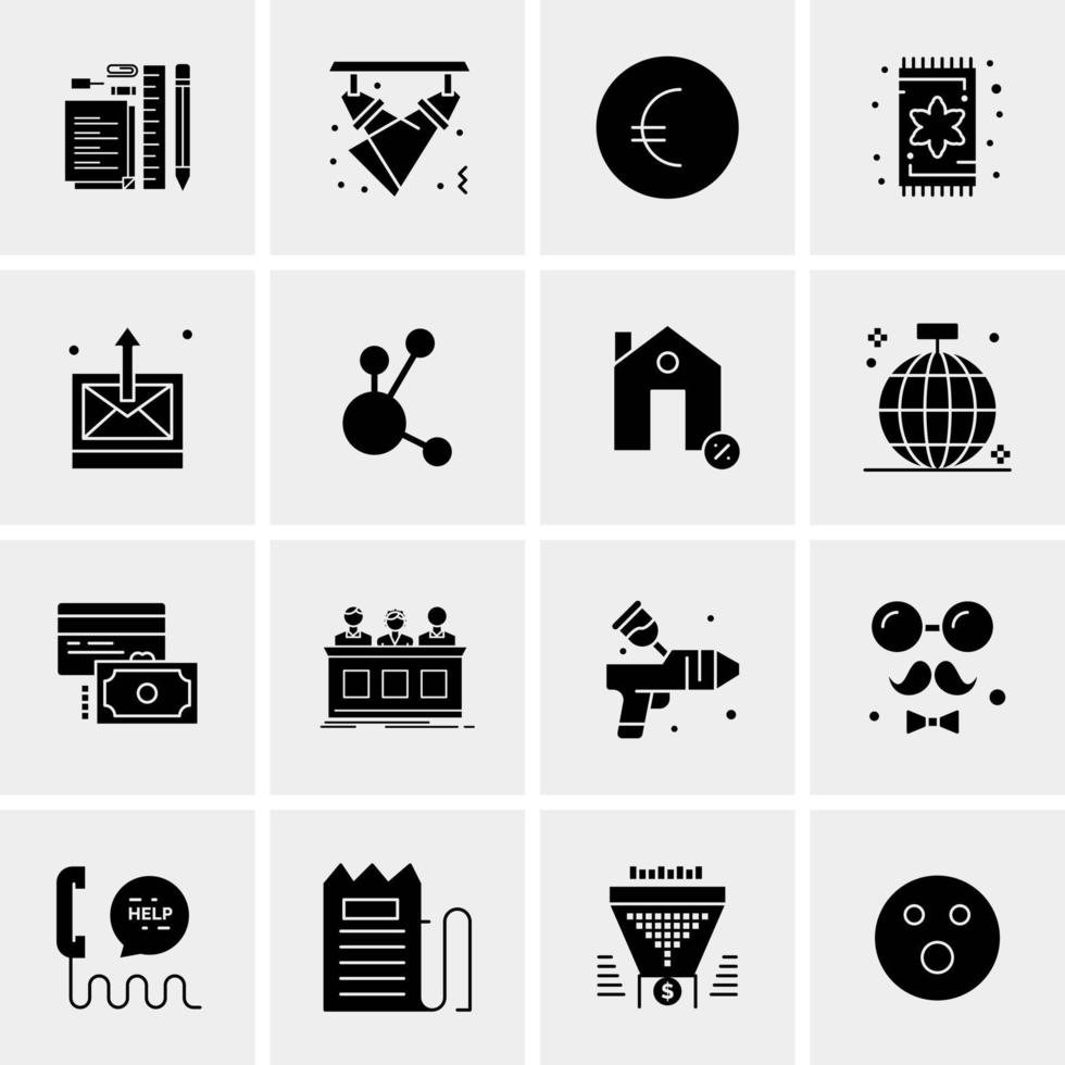 16 Business Universal Icons Vector Creative Icon Illustration to use in web and Mobile Related project