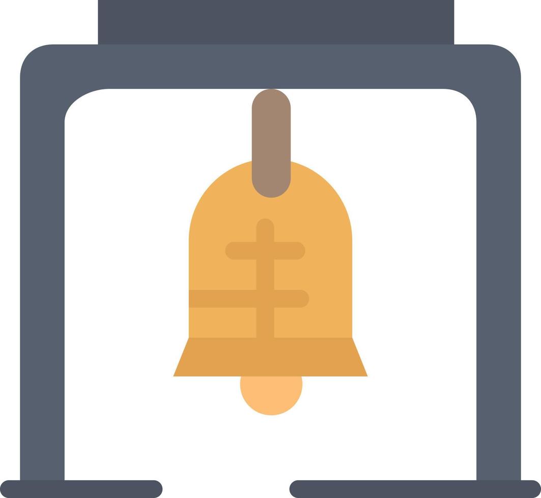 campana de alerta campana de navidad campana de iglesia icono de color plano icono de vector plantilla de banner