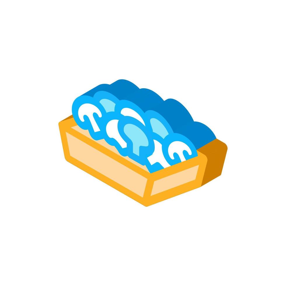 mushroom container icon vector outline illustration