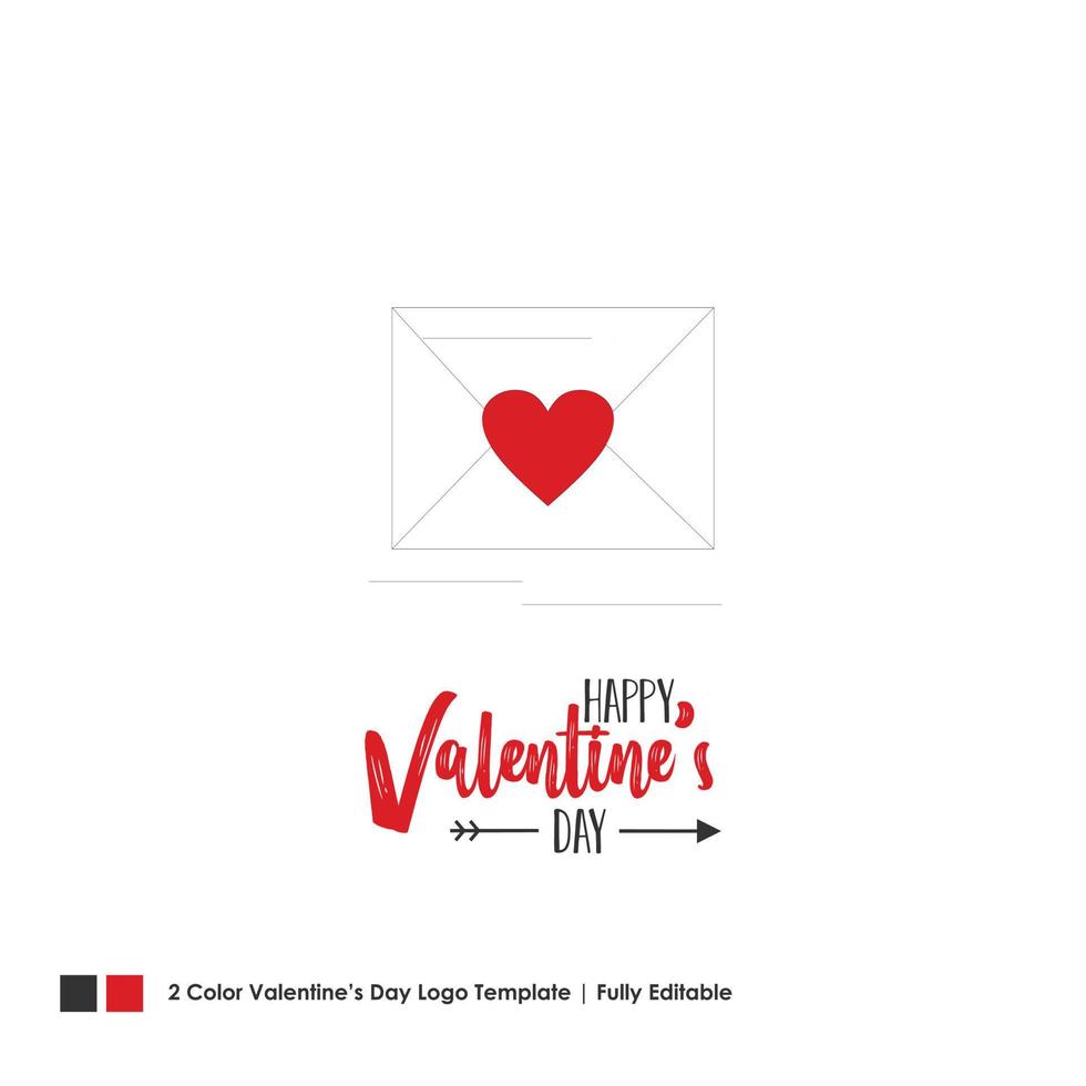 Happy Valentines Day Card Vector Lettering Background