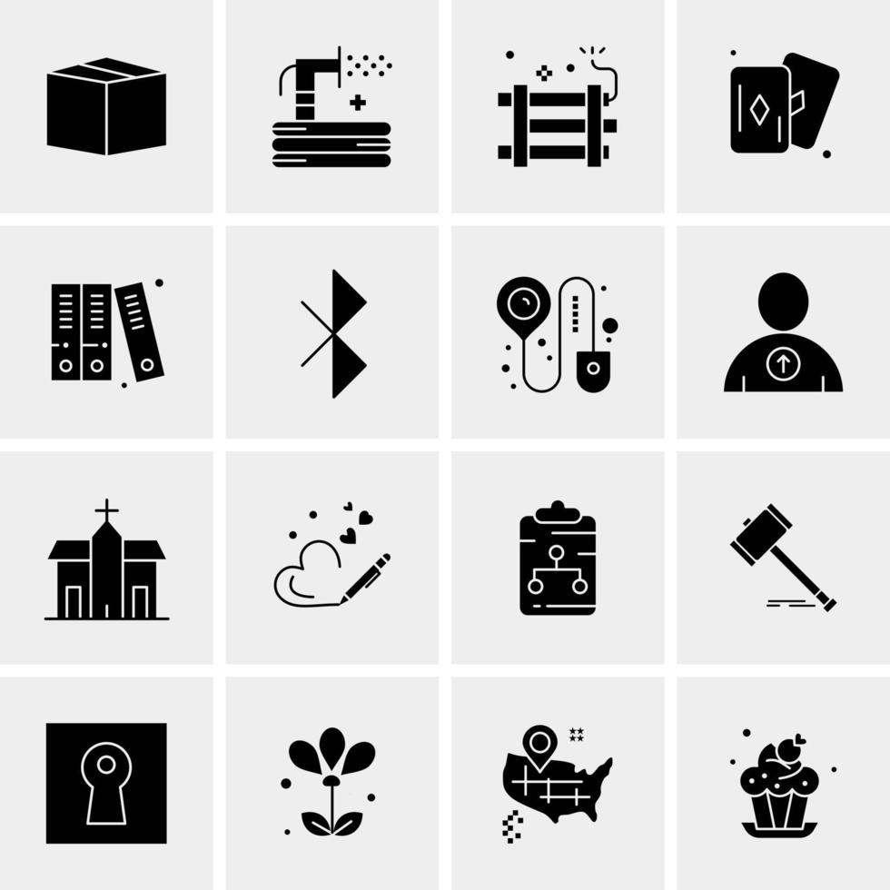 16 Business Universal Icons Vector Creative Icon Illustration to use in web and Mobile Related project