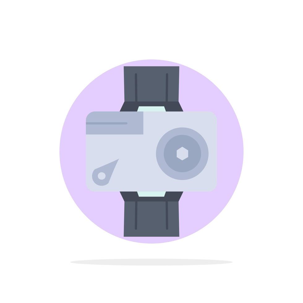 vector de icono de color plano de foto de video digital de acción de cámara