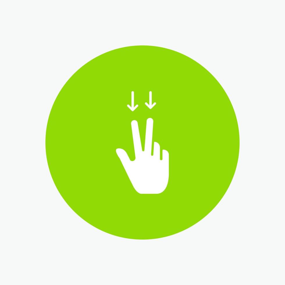 Fingers Gesture  Down vector