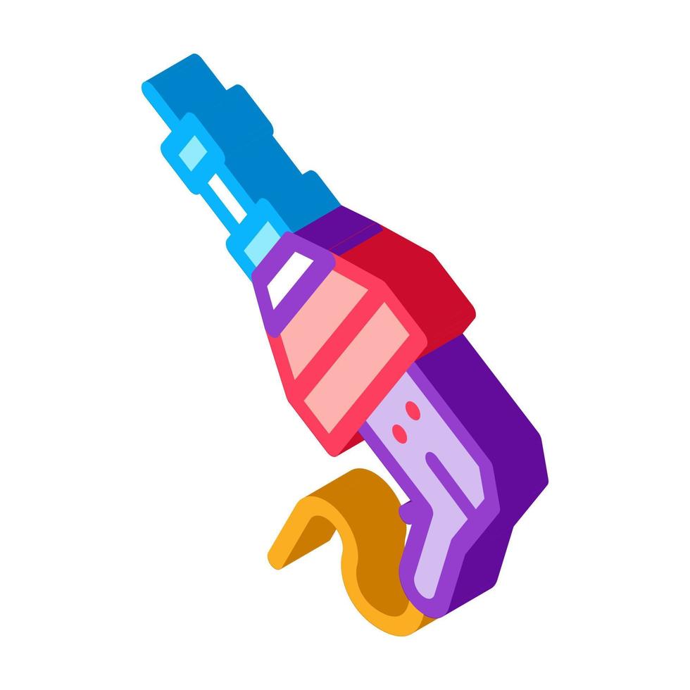 drain cleaning electric tool isometric icon vector illustration