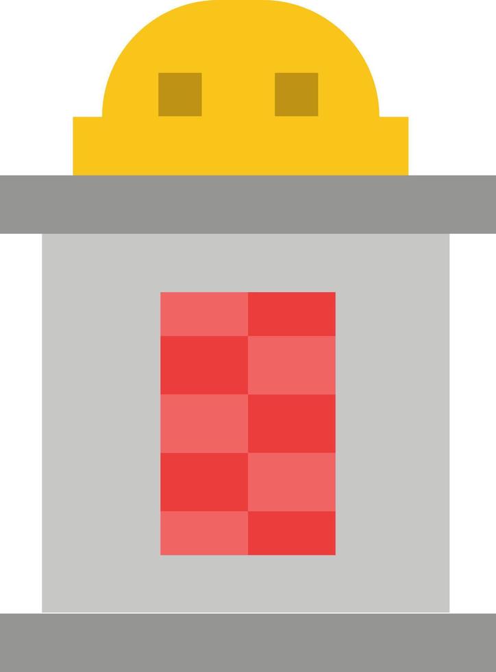 Ticket House Train  Flat Color Icon Vector icon banner Template
