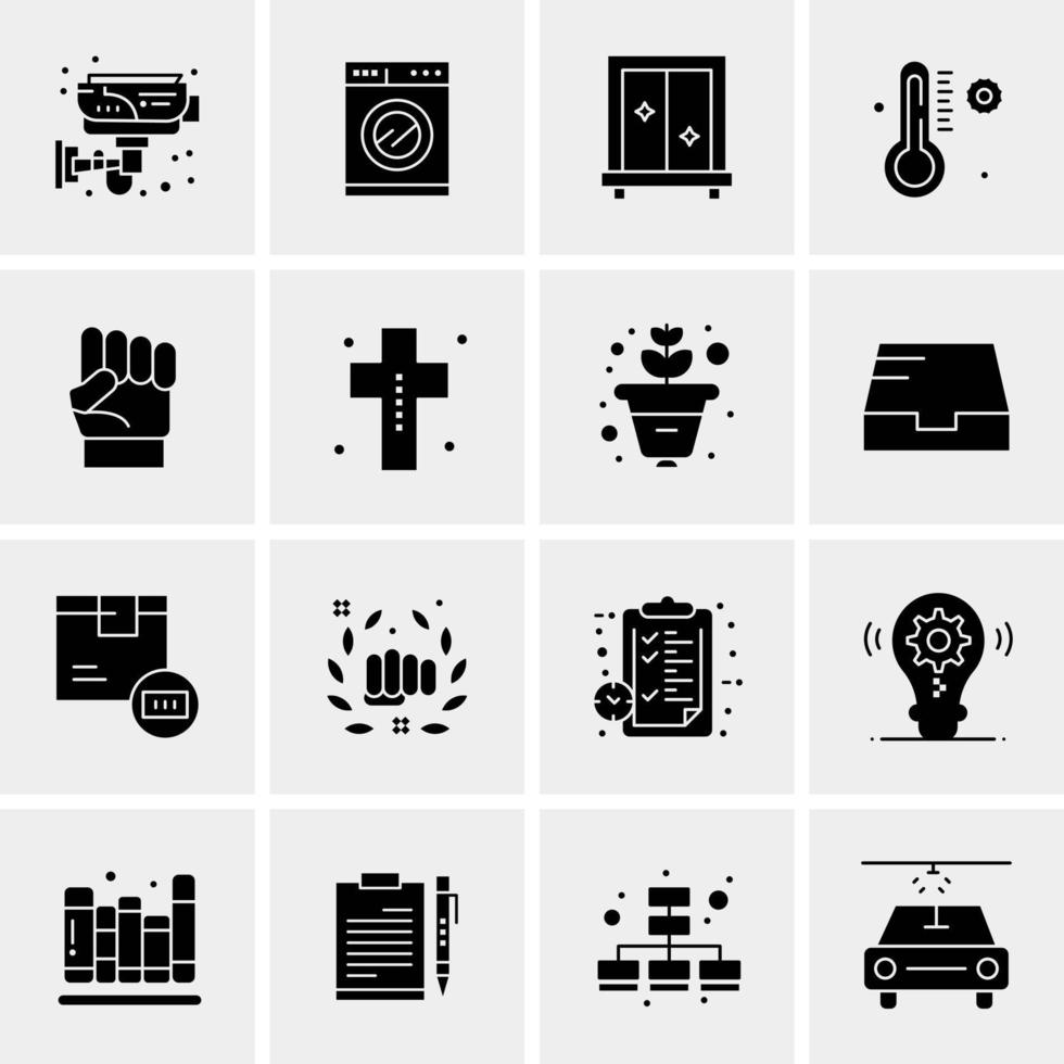 16 Business Universal Icons Vector Creative Icon Illustration to use in web and Mobile Related project