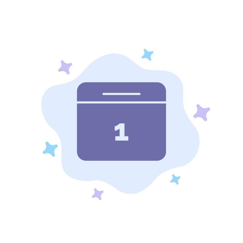 calendario, fecha, mes, día, azul, icono, en, extracto, nube, plano de fondo vector