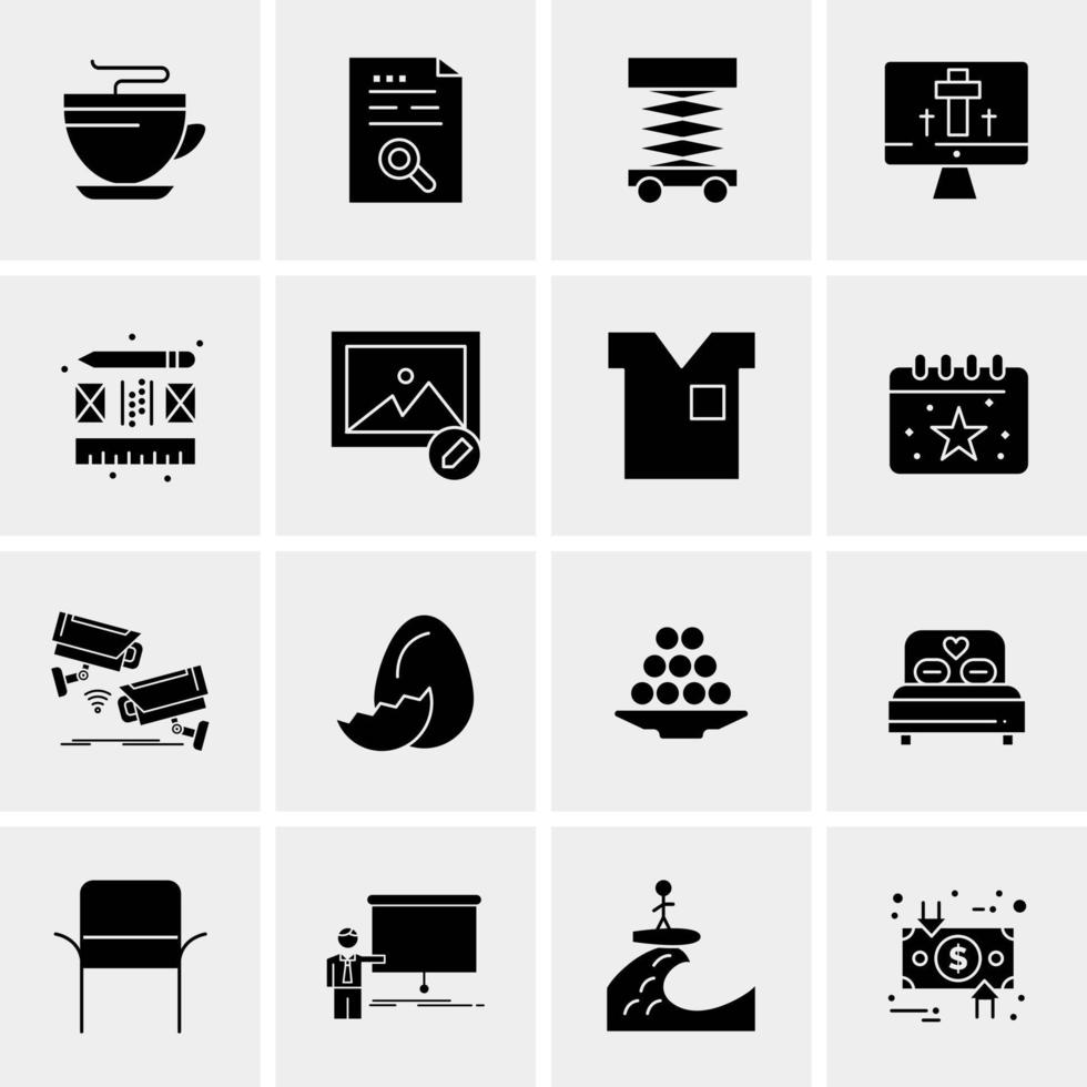 16 Business Universal Icons Vector Creative Icon Illustration to use in web and Mobile Related project