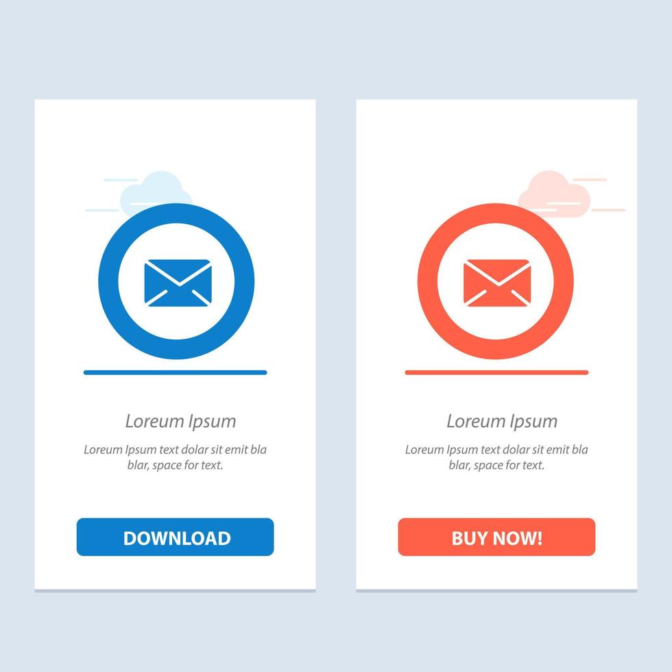 Chat Message Support Text Message Typing  Blue and Red Download and Buy Now web Widget Card Template vector