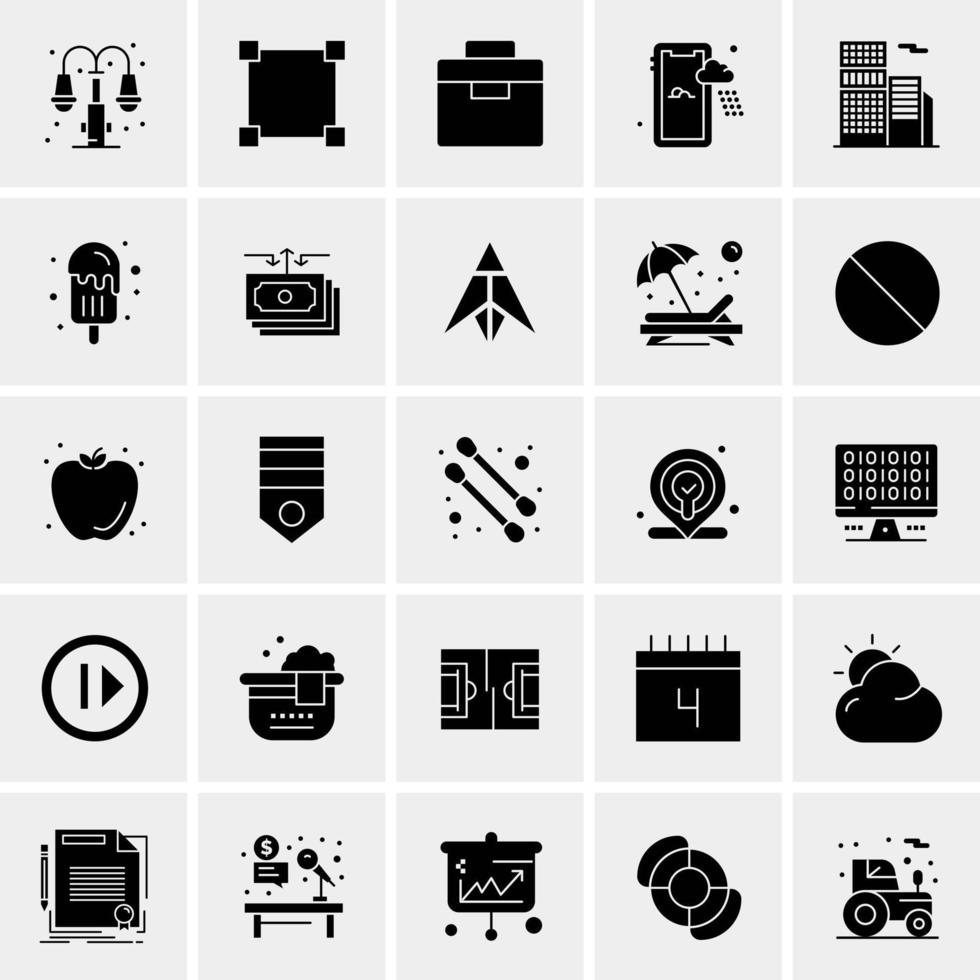 25 Universal Business Icons Vector Creative Icon Illustration to use in web and Mobile Related project