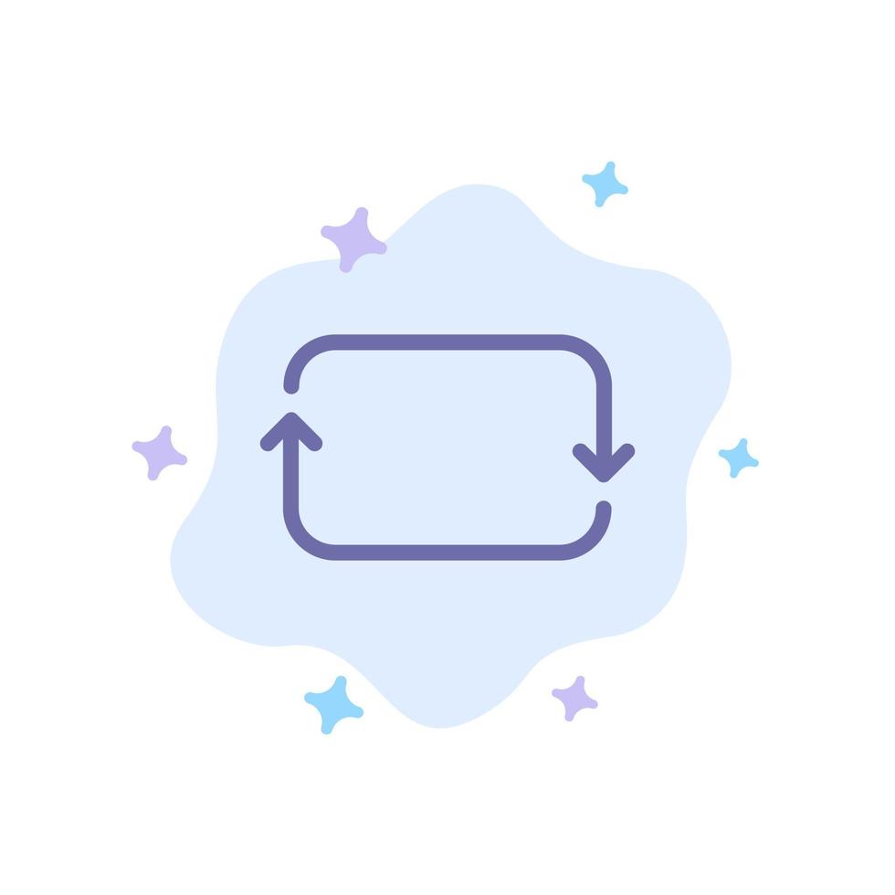 Back Front Twitter Sets Blue Icon on Abstract Cloud Background vector