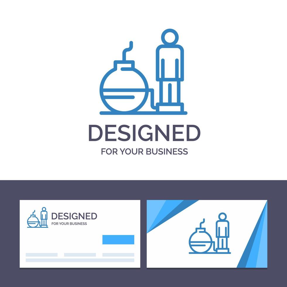 Creative Business Card and Logo template Business Debt Modern Problem Vector Illustration