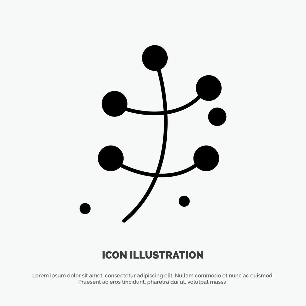 Growth Leaf Plant Spring solid Glyph Icon vector