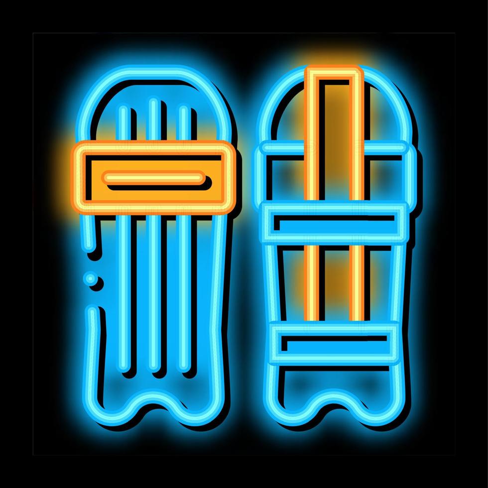 Skateboard neon glow icon illustration vector