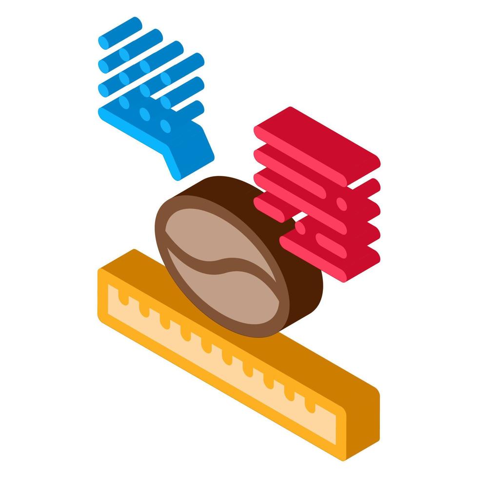 coffee size isometric icon vector illustration