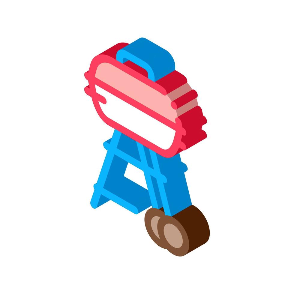 bbq cook tool isometric icon vector illustration