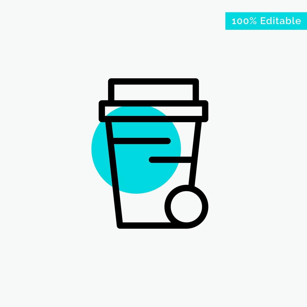 Glass Soup Cleaning turquoise highlight circle point Vector icon