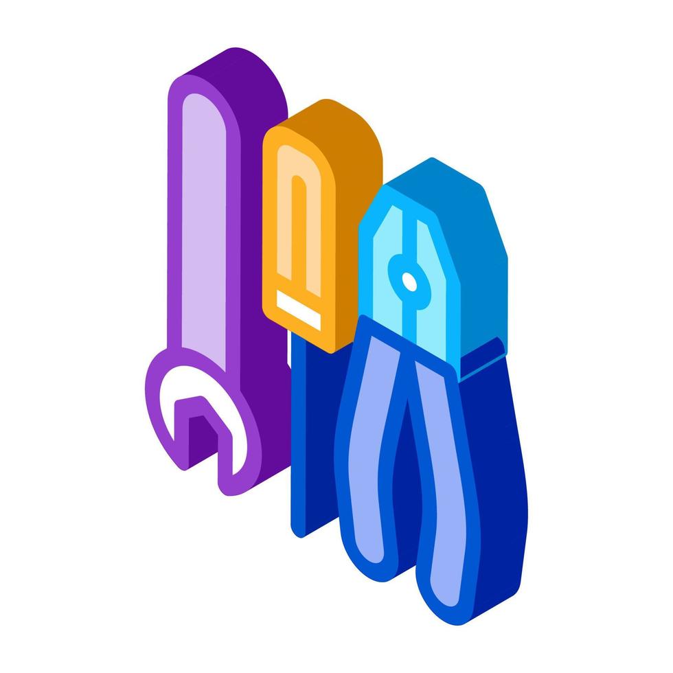 repair tool isometric icon vector illustration