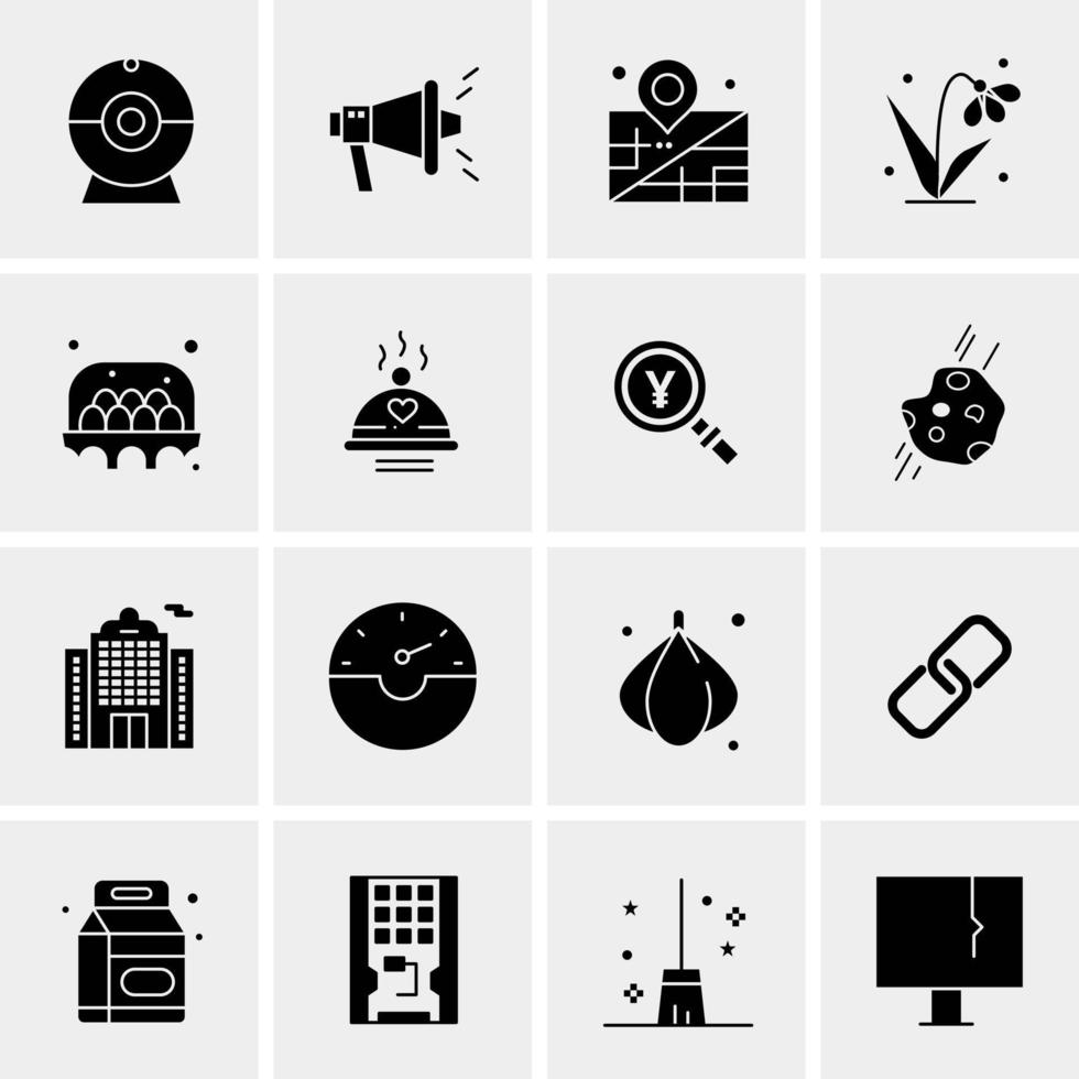 16 Universal Business Icons Vector Creative Icon Illustration to use in web and Mobile Related project