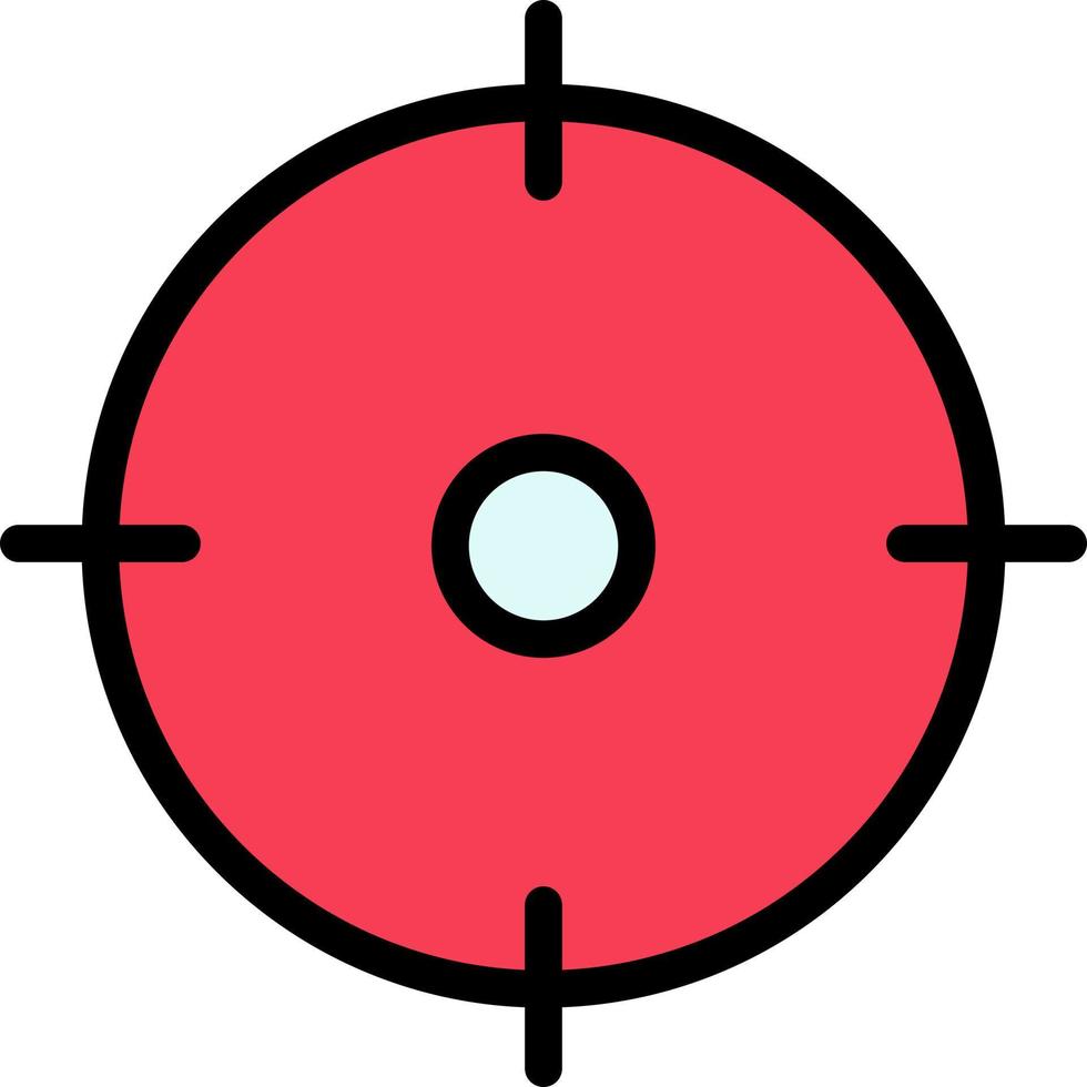 Archer Target Goal Aim Business Logo Template Flat Color vector