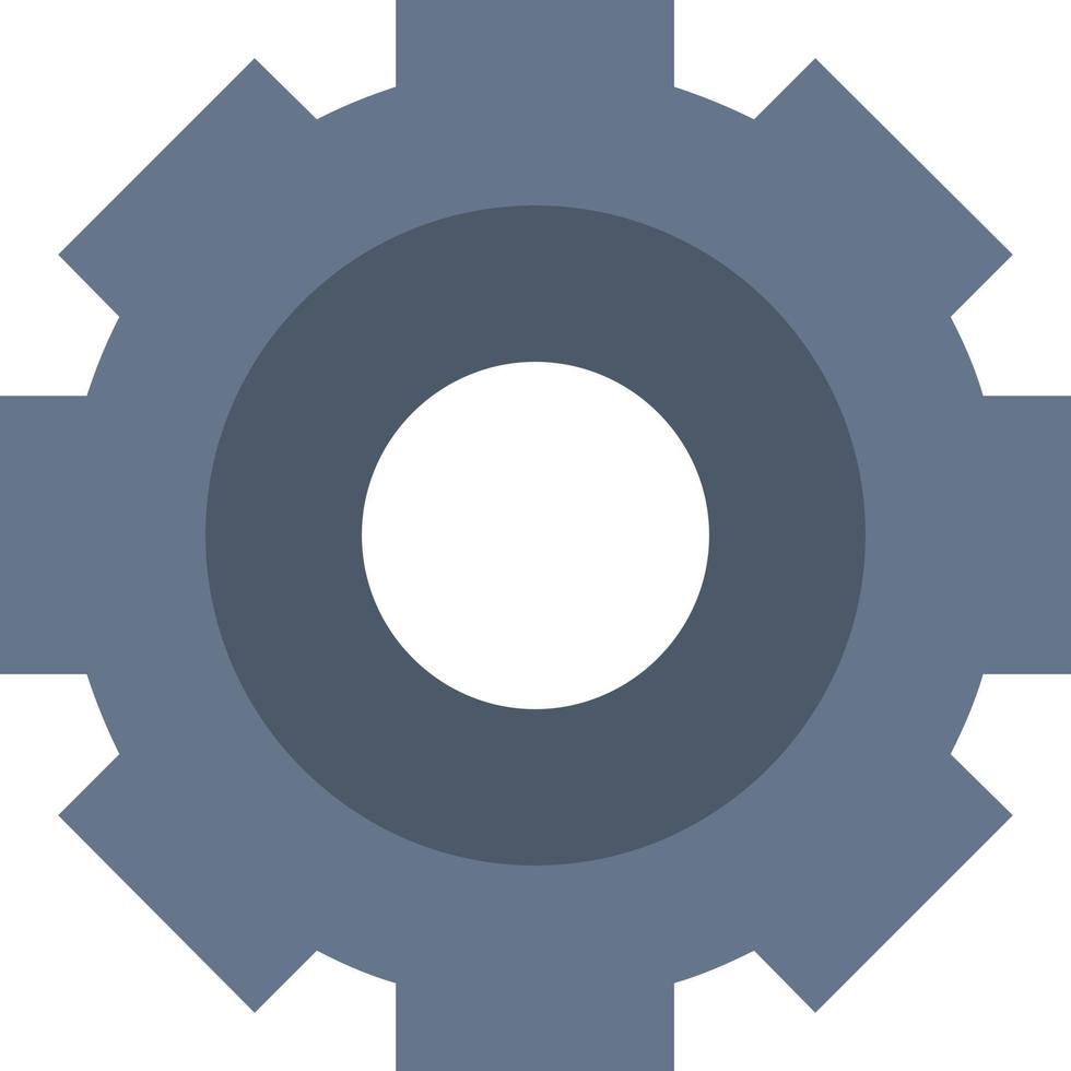 configuración de trabajo general básica plantilla de banner de icono de vector de icono de color plano universal
