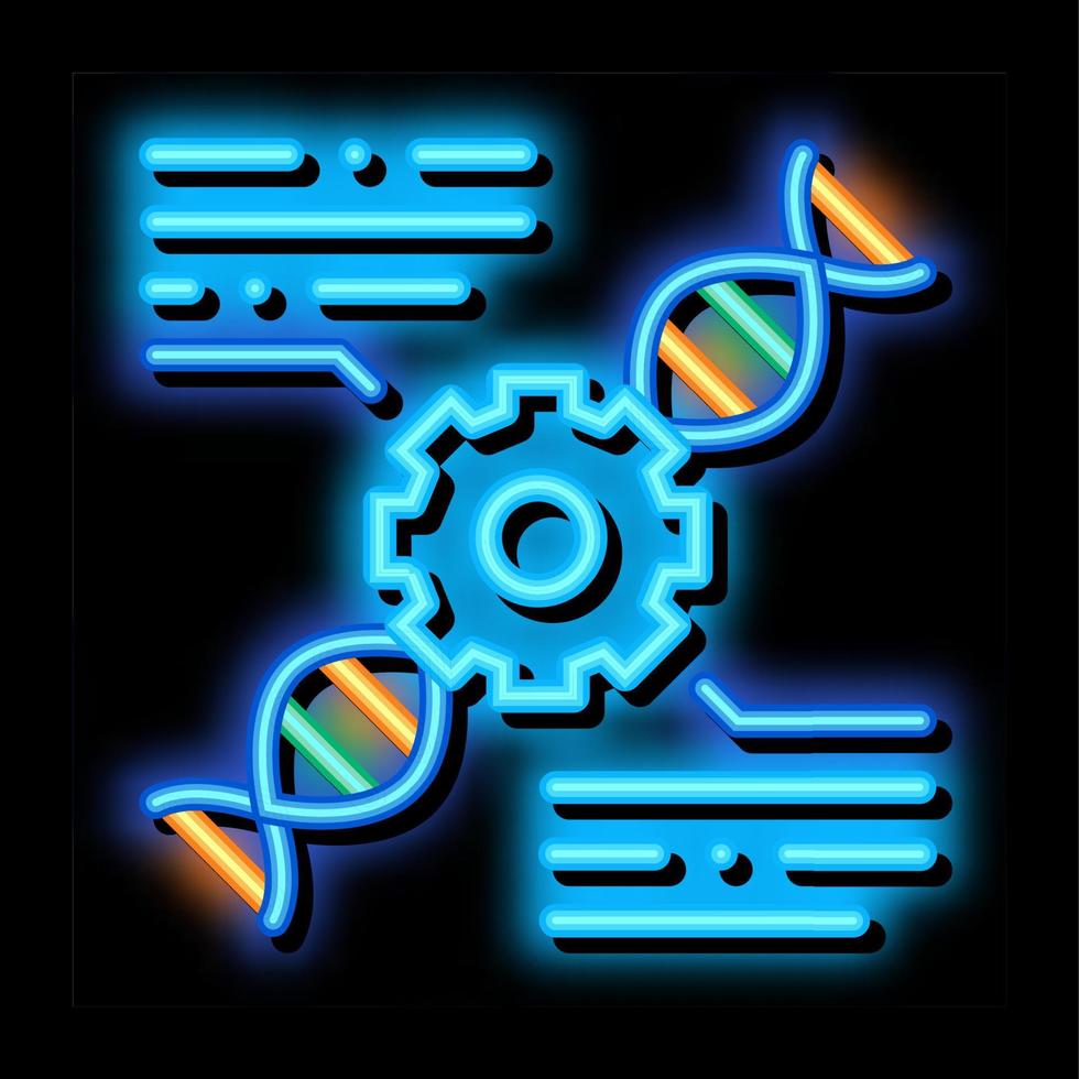 Blood Dna Biohacking neon glow icon illustration vector