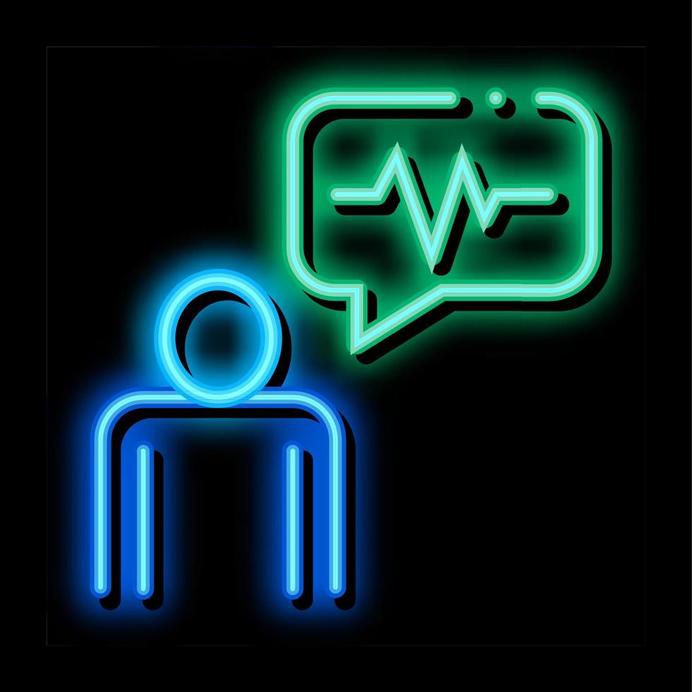 Speaker Voice Control neon glow icon illustration vector