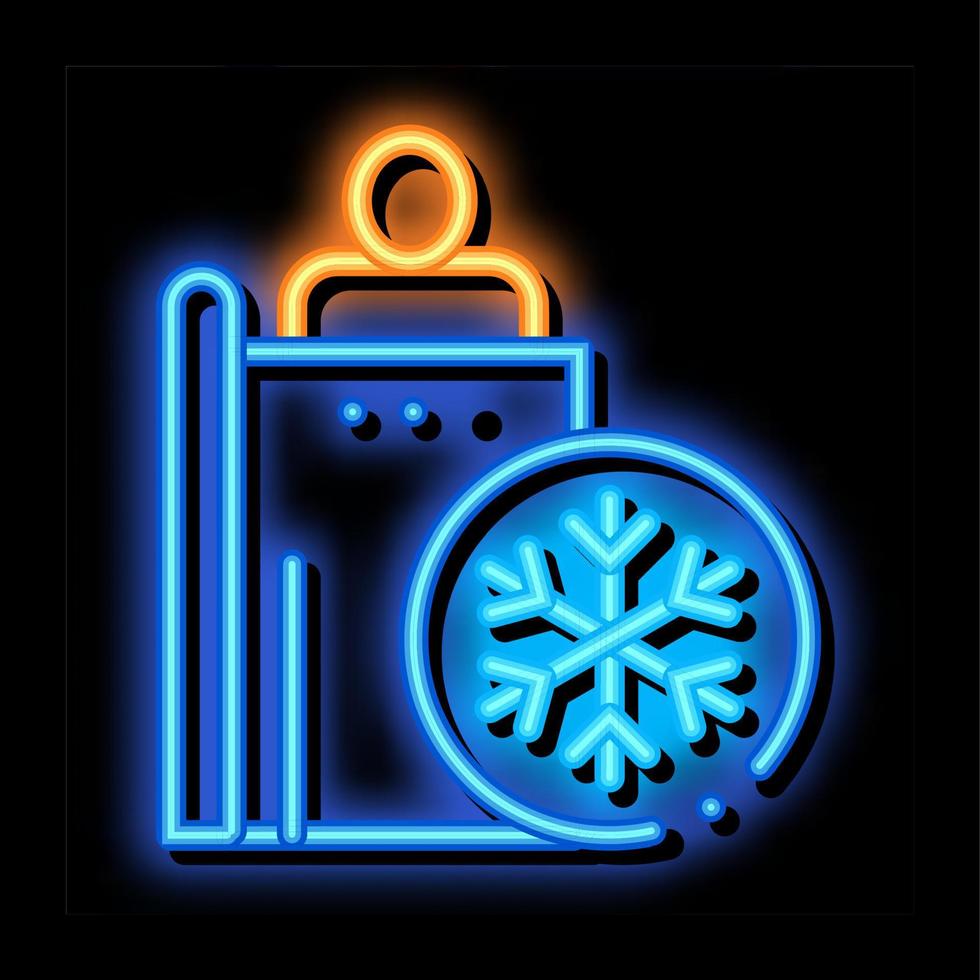 People Heating Point Biohacking neon glow icon illustration vector