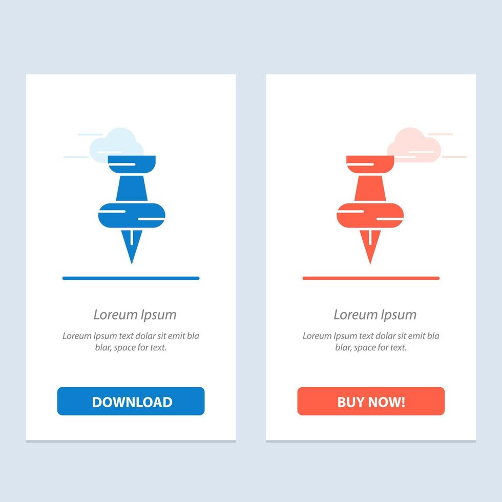 Education Pin Marker  Blue and Red Download and Buy Now web Widget Card Template vector