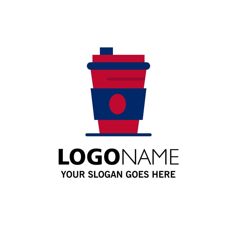 Alcohol Drink Juice Usa Business Logo Template Flat Color vector
