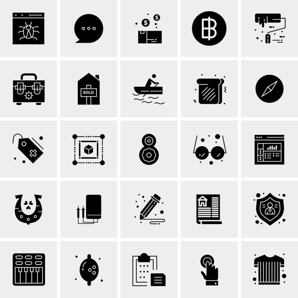 25 Universal Business Icons Vector Creative Icon Illustration to use in web and Mobile Related project