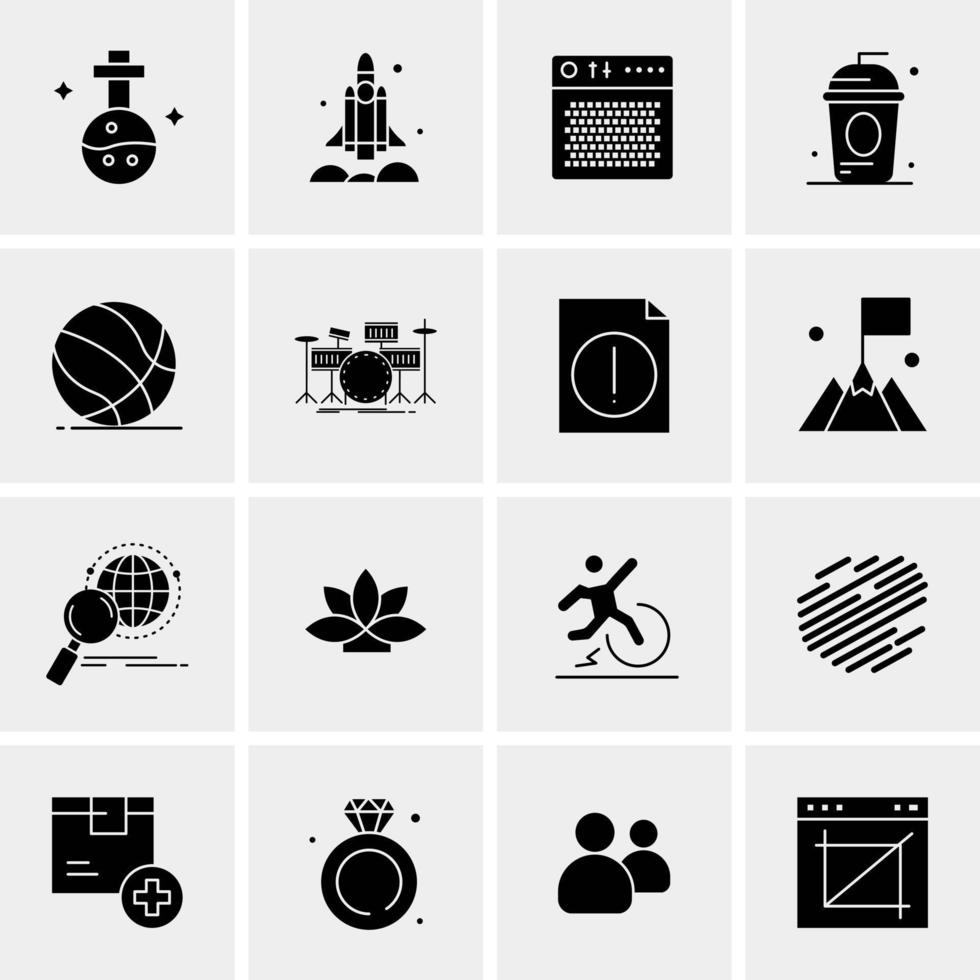 16 Universal Business Icons Vector Creative Icon Illustration to use in web and Mobile Related project