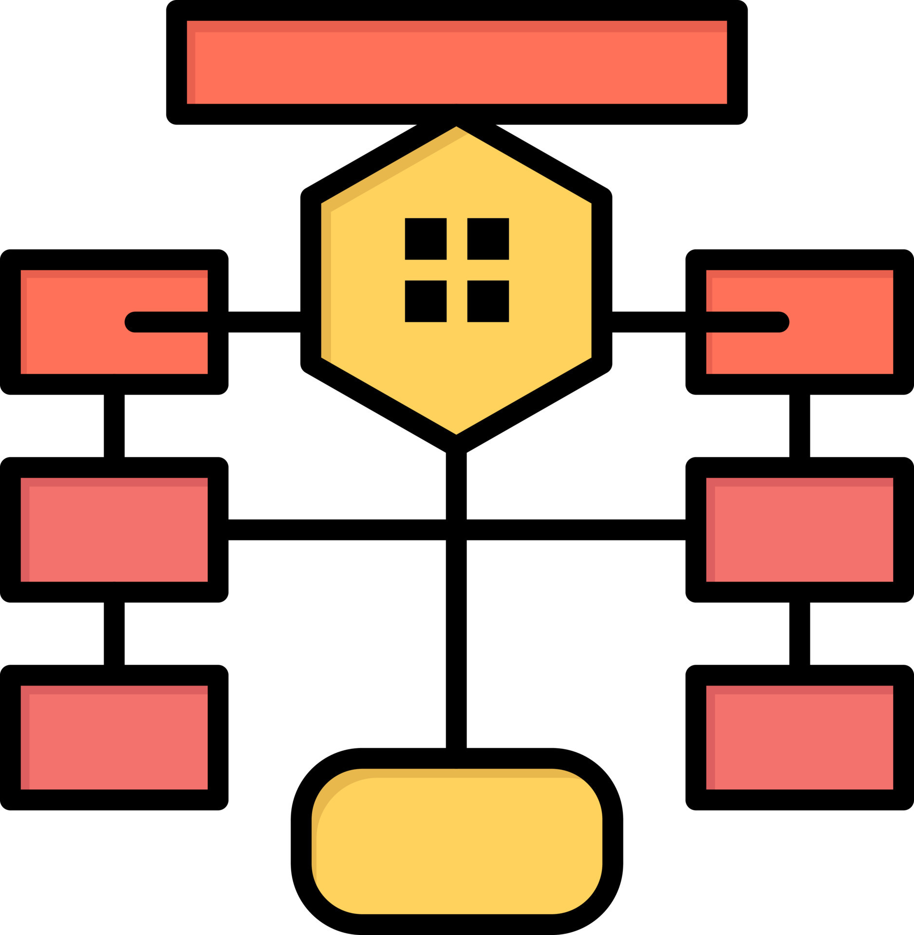 Flowchart Flow Chart Data Database Flat Color Icon Vector icon banner ...