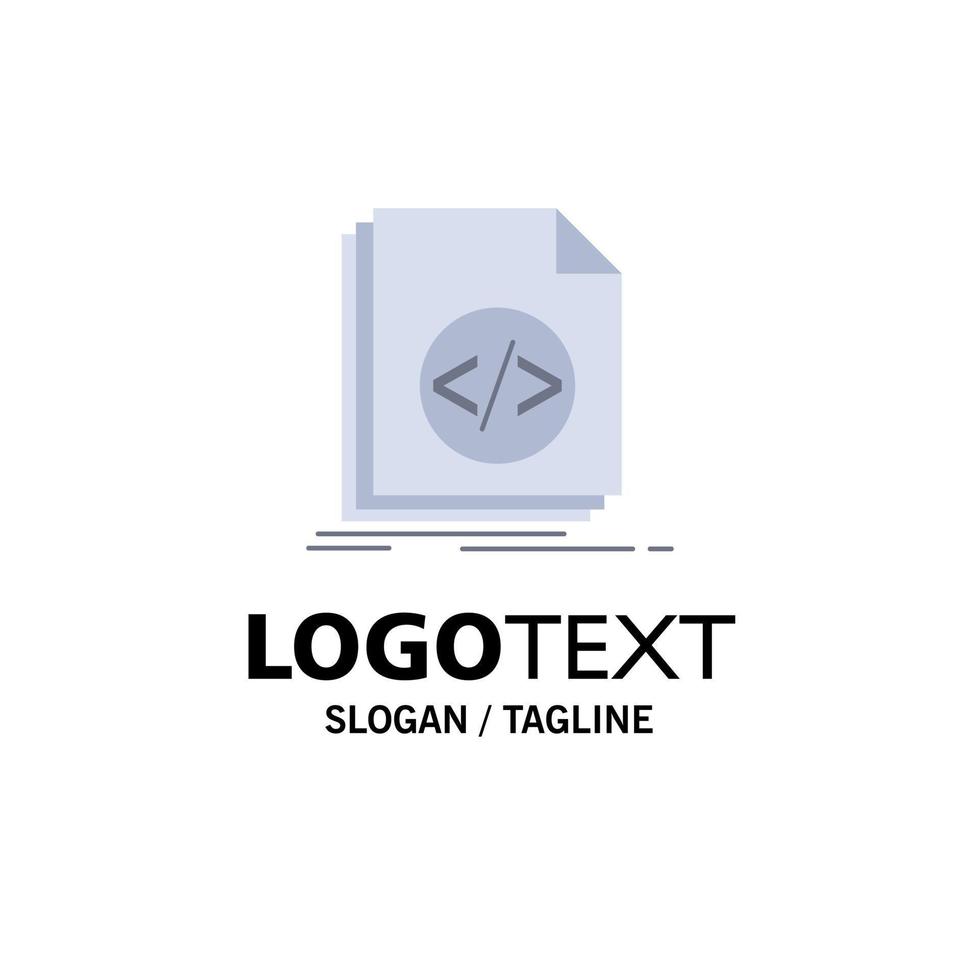 código codificación archivo programación script color plano icono vector