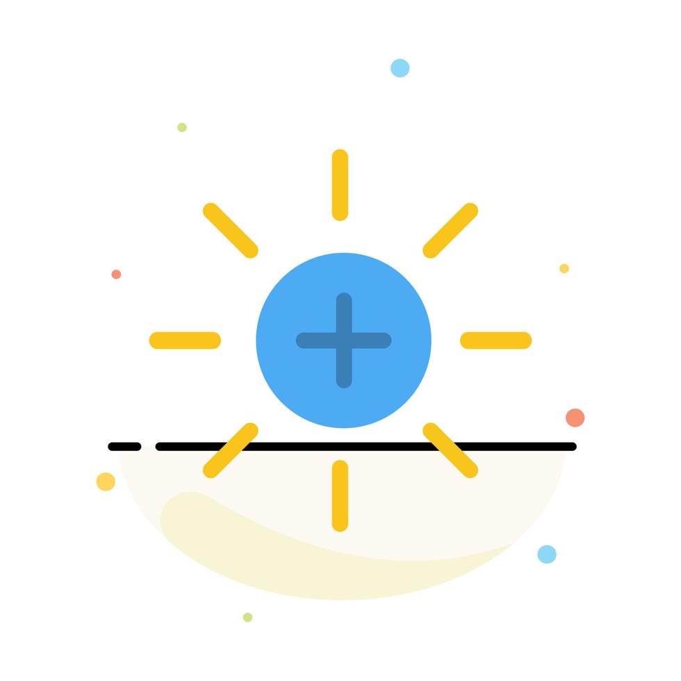 Brightness Interface Ui User Abstract Flat Color Icon Template vector