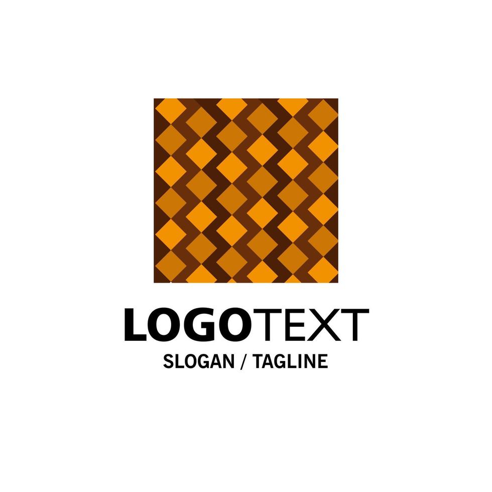 Tile Floor Slab Square Stripes Tiles Wall Business Logo Template Flat Color vector