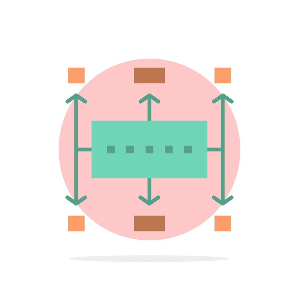 Workflow Workflow Planning Business Modern Planning Abstract Circle Background Flat color Icon vector