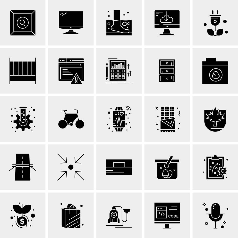 25 iconos de negocios universales vector ilustración de icono creativo para usar en proyectos relacionados con la web y dispositivos móviles