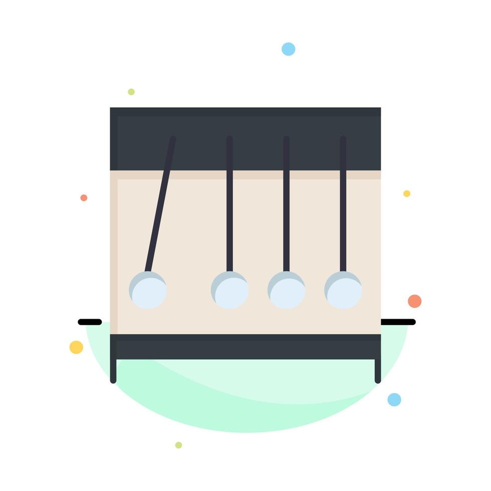 Perpetual Motion Medical Medicine Abstract Flat Color Icon Template vector