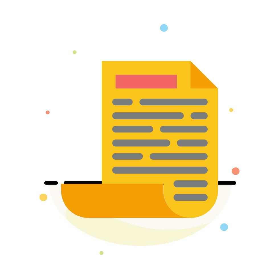 File Design Document Abstract Flat Color Icon Template vector