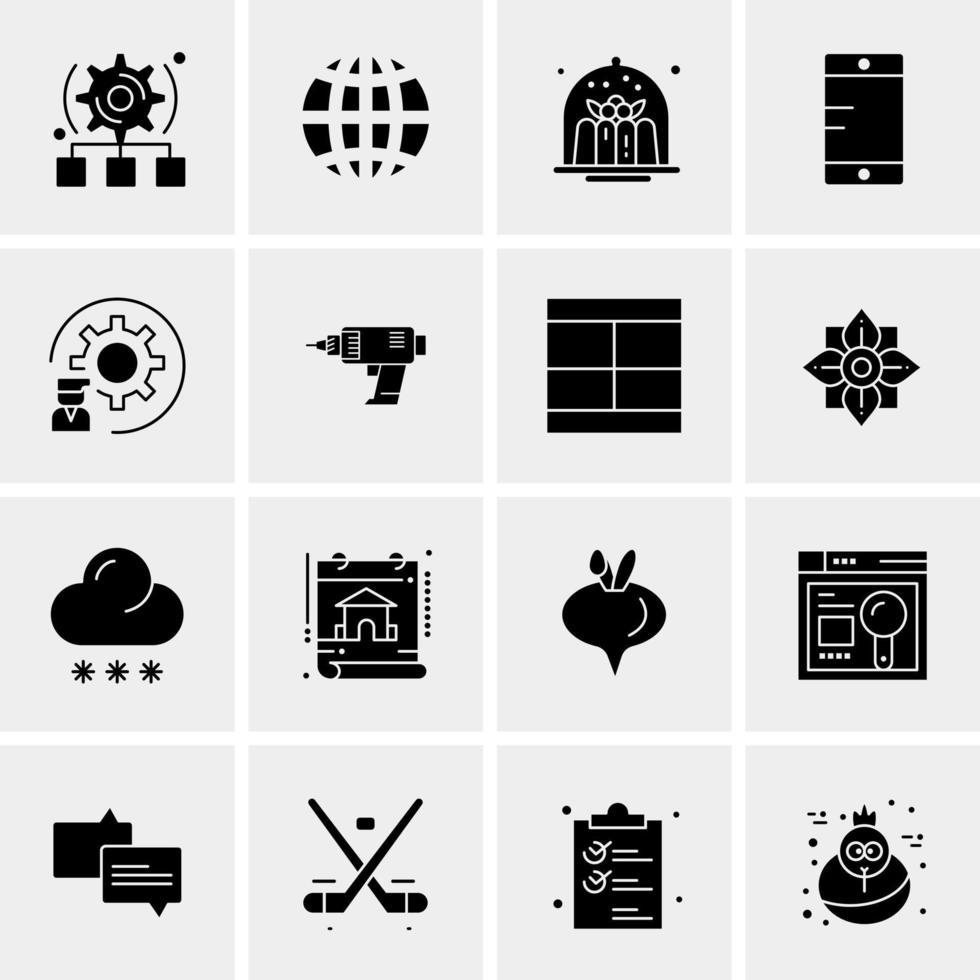 16 Universal Business Icons Vector Creative Icon Illustration to use in web and Mobile Related project