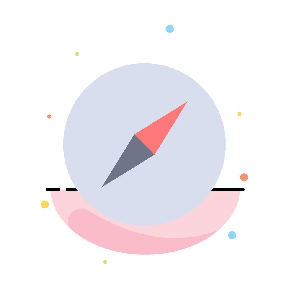 Instagram Compass Navigation Abstract Flat Color Icon Template vector